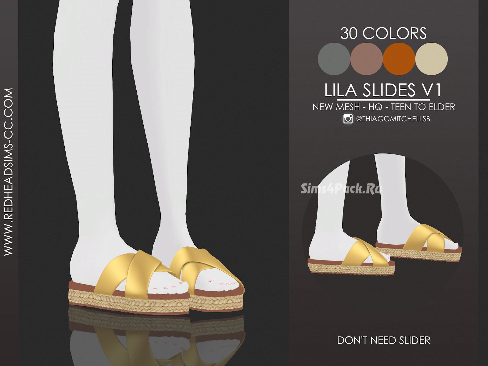 Шлепанцы "LILA SLIDES"