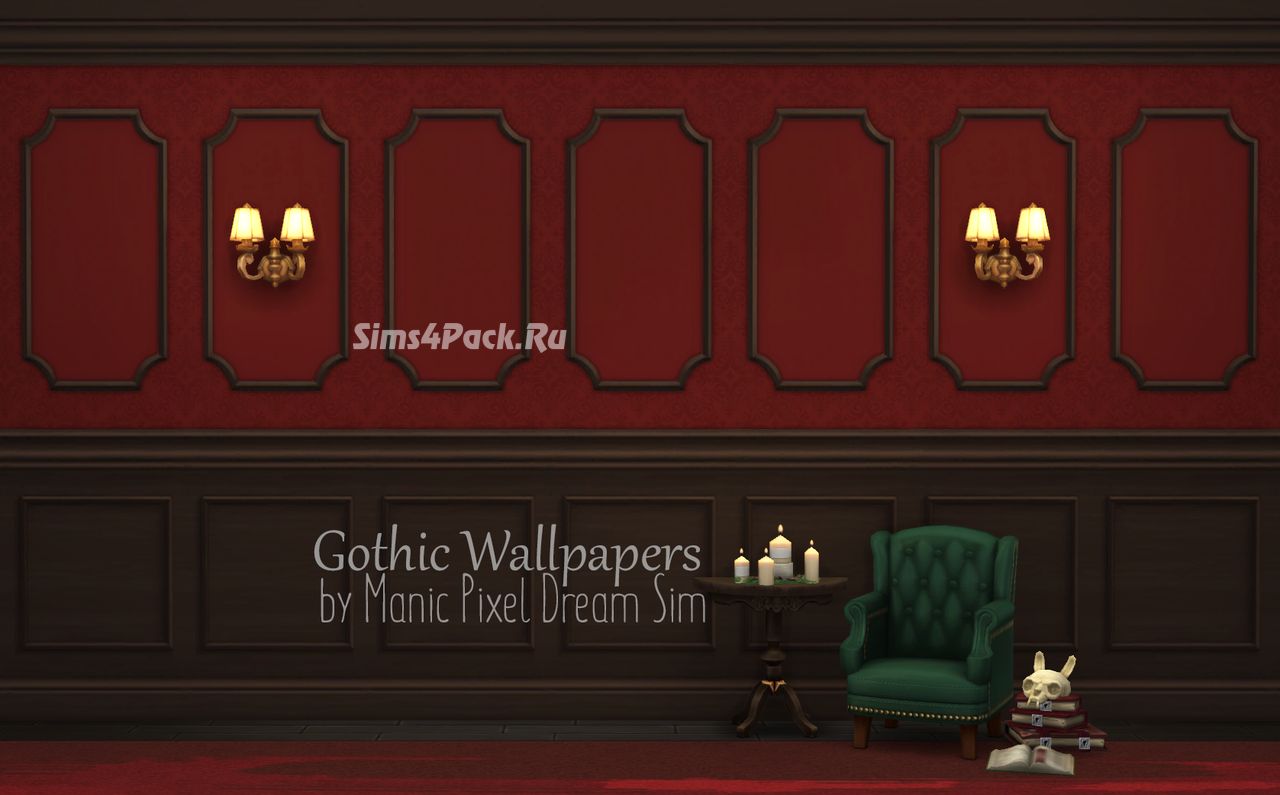 Набор настенных покрытий "Gothic Wallpapers Mix and Match set"