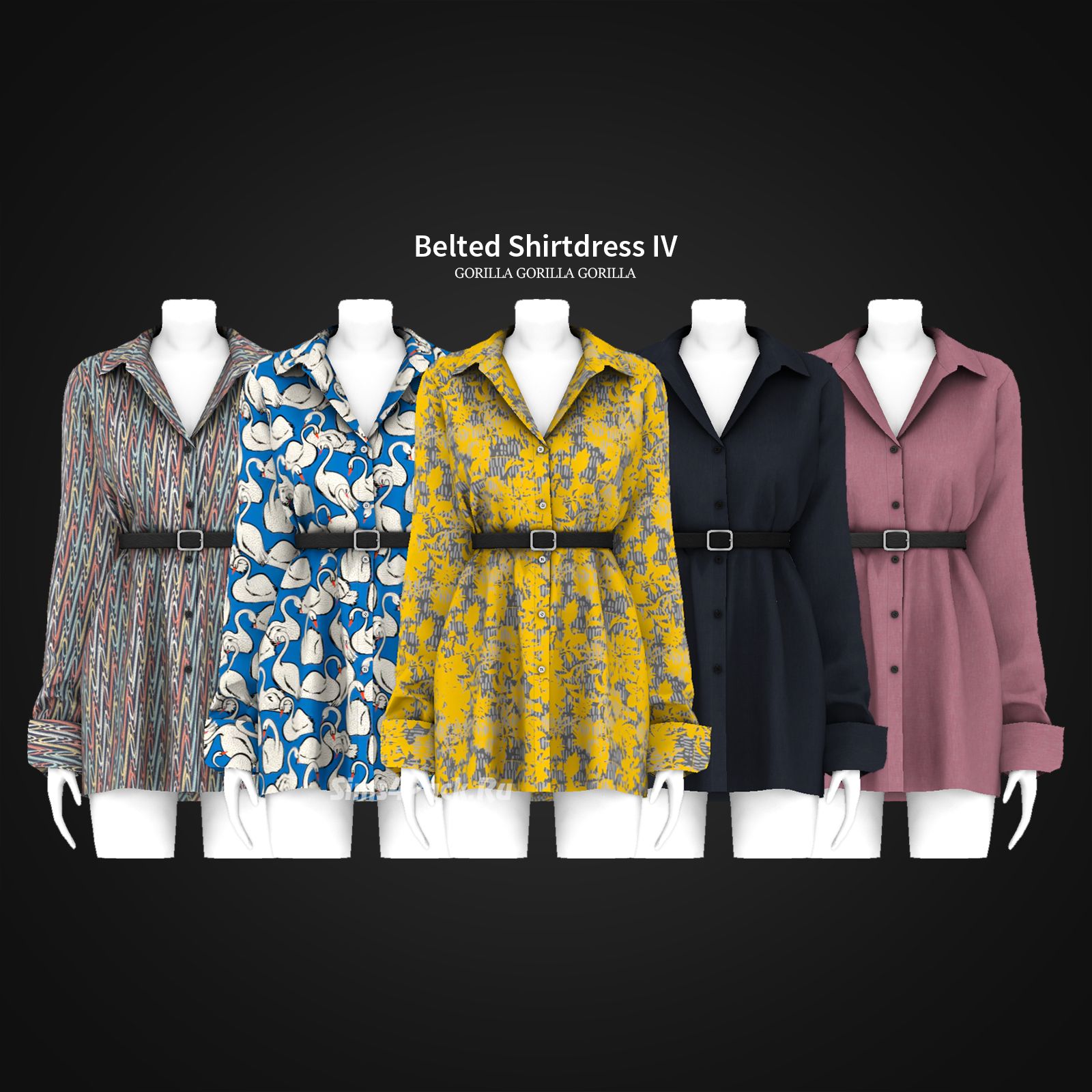 Платье "Belted Shirtdress IV"