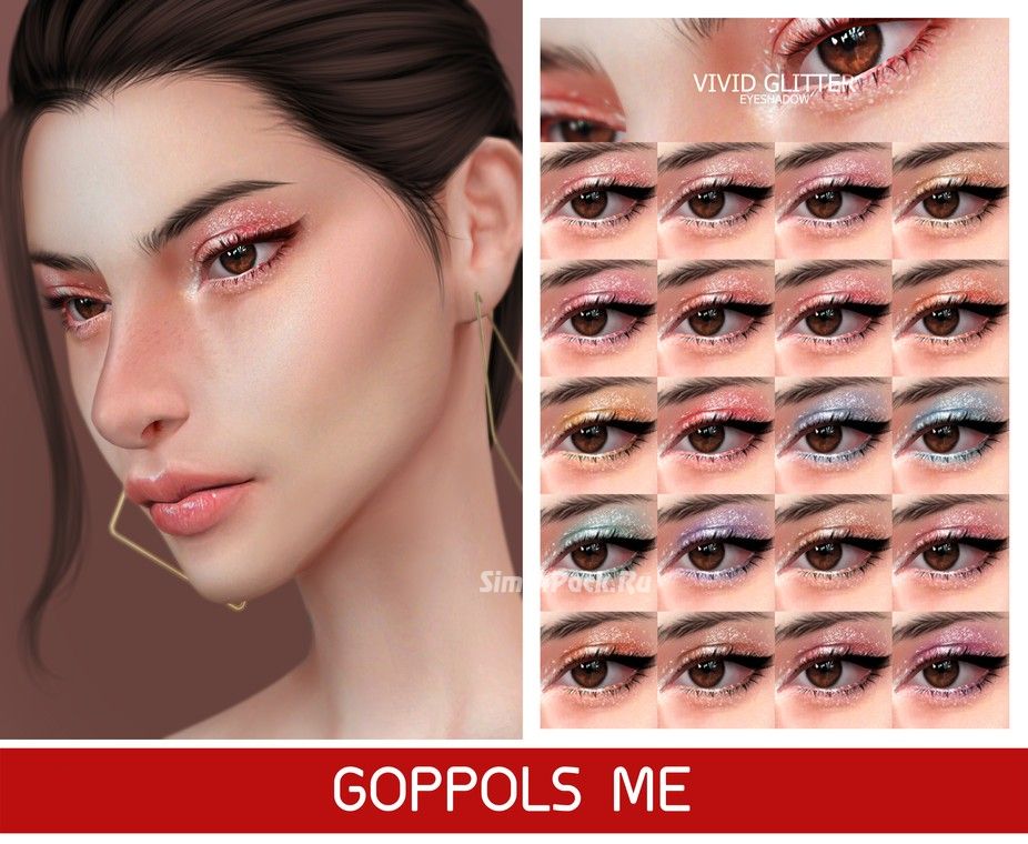 Тени для век "Vivid Glitter Eyeshadow"