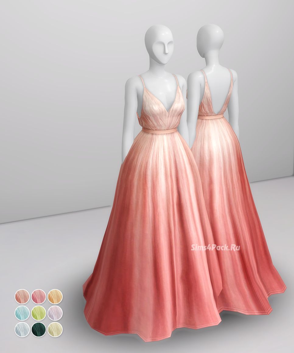 Платье "Peach Silk Gown"