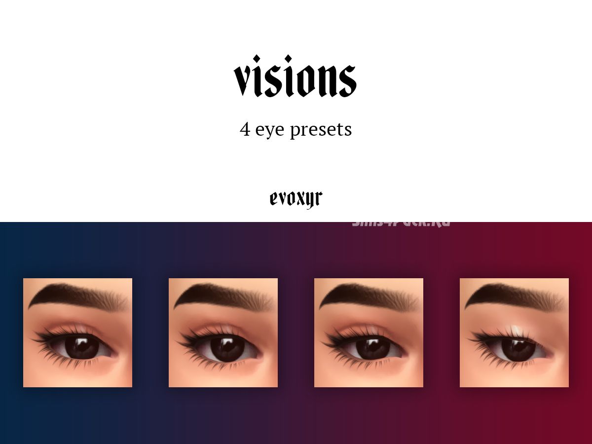 Пресеты глаз "visions eye presets"