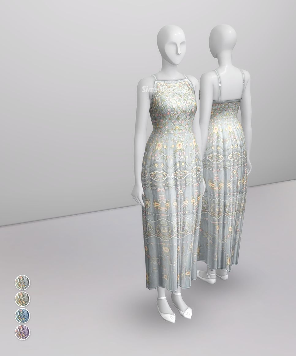 Платье "Pale Pastel Embroidered Tulle Gown"