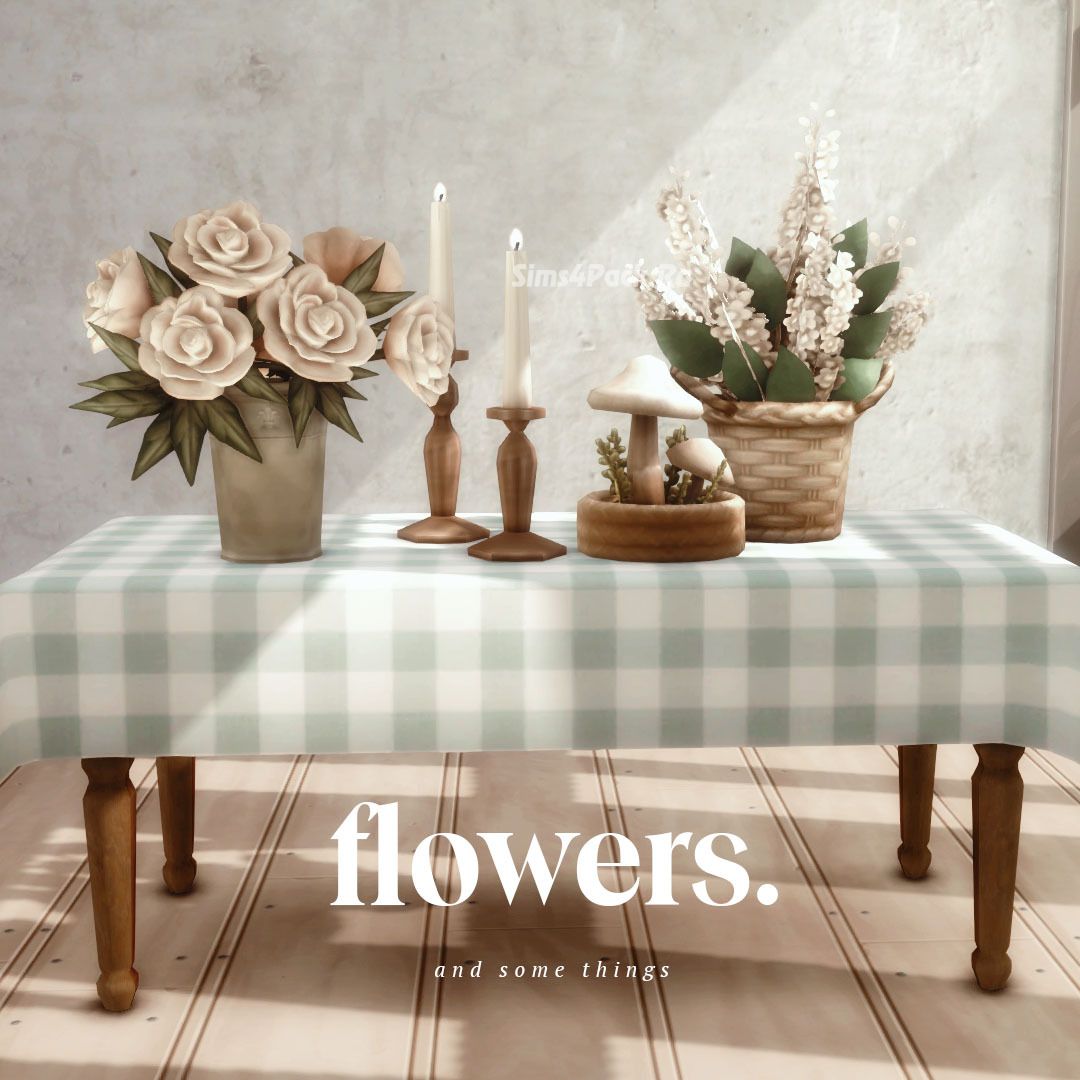 Набор декоративных объектов "Flowers"