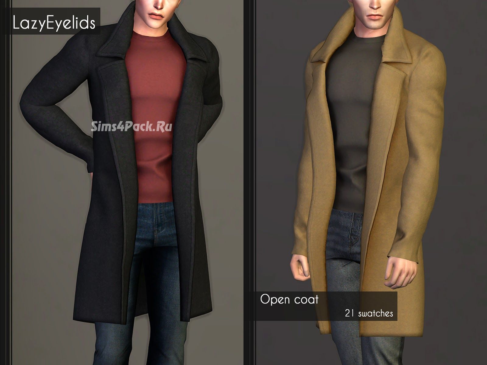 Пальто и джемпер "Open coat"