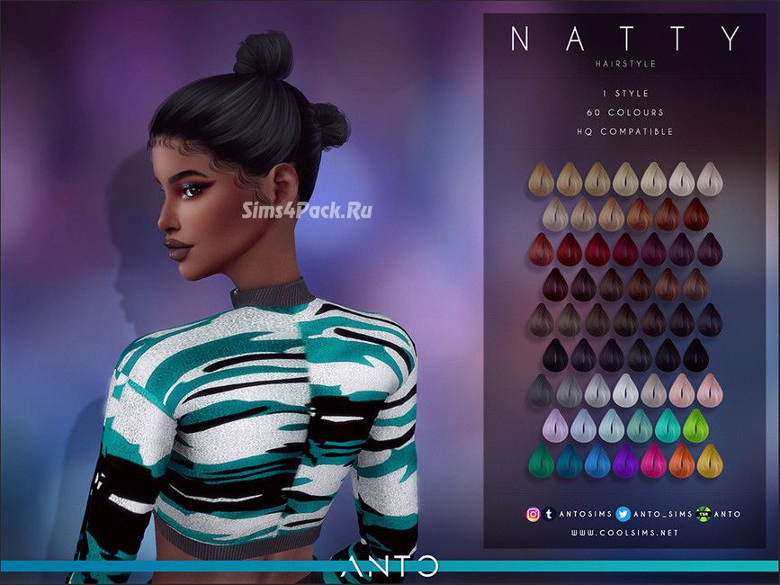 Женская прическа "Natty"
