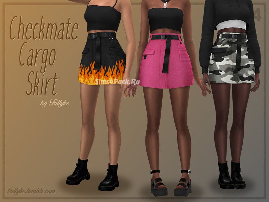 Юбка "Checkmate Cargo Skirt"