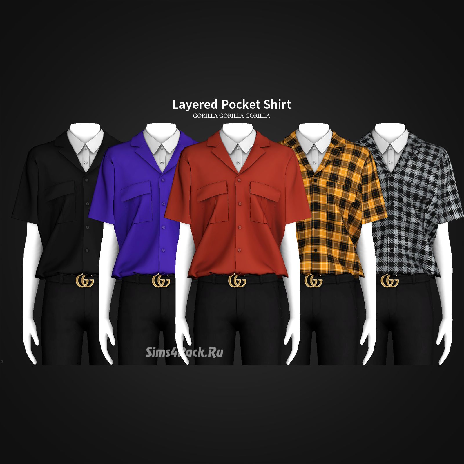 Мужская рубашка "Layered Pocket Shirt"