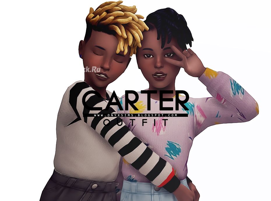 Свитер и джинсы "CARTER SWEATER AND JEANS OUTFIT"