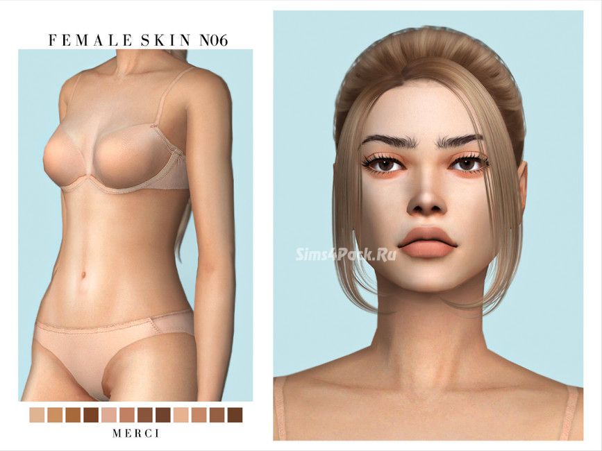 Женский скинтон "Female Skin N06"