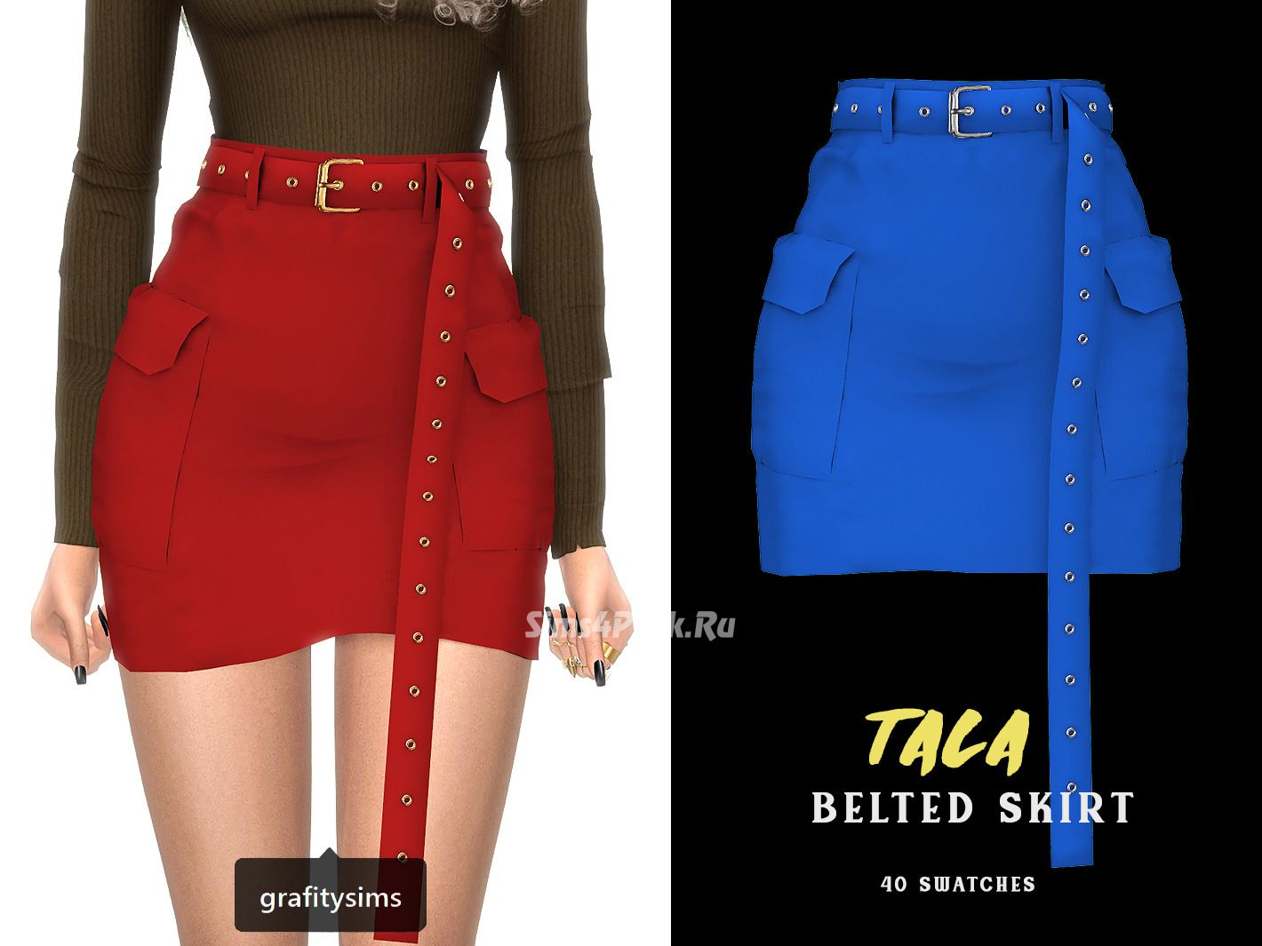 Юбка "tala belted cargo skirt"