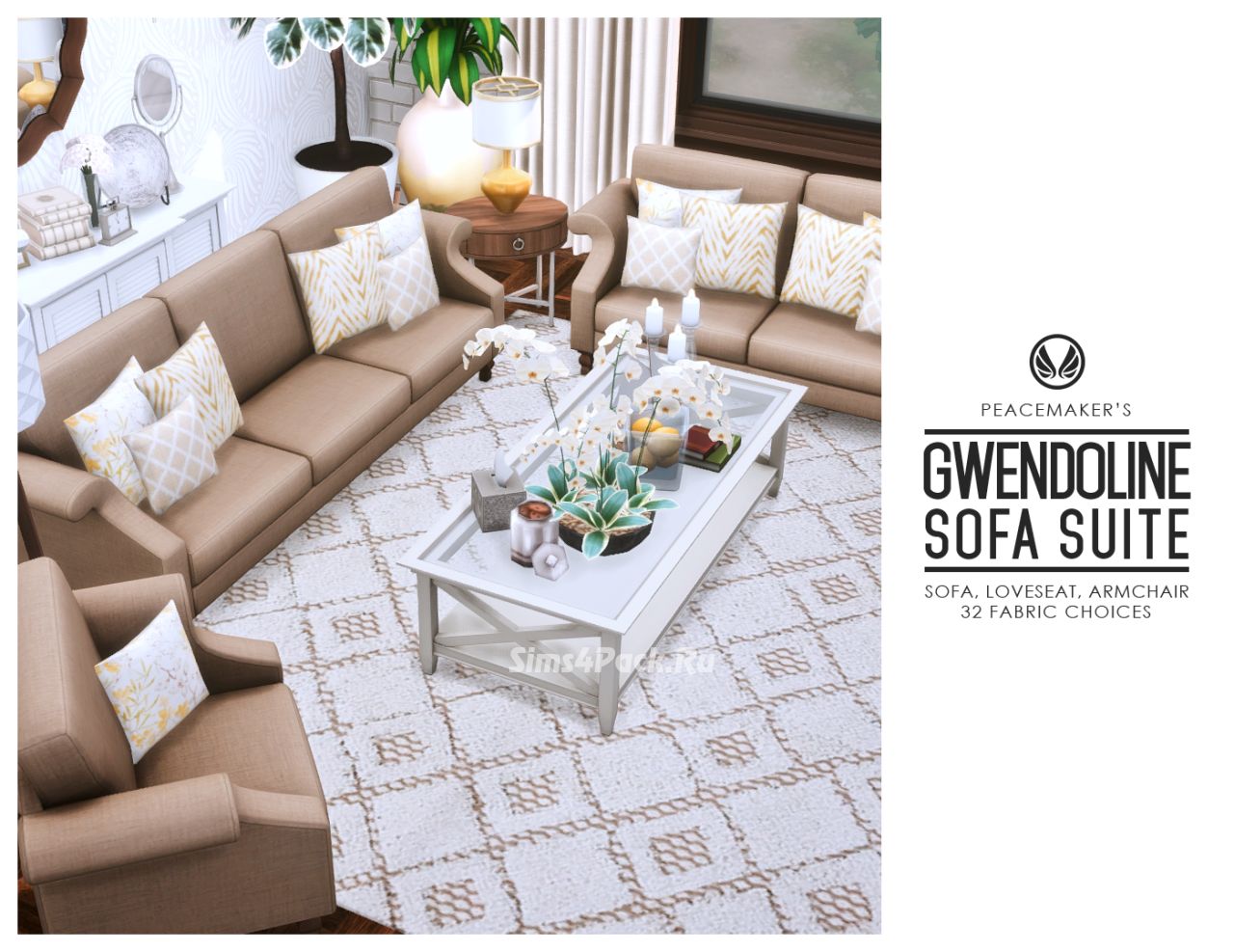 Набор мебели для гостиной "Gwendoline Sofa Suite"