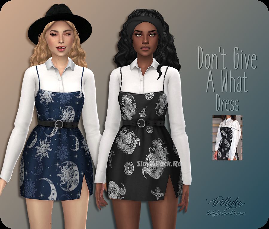 Рубашка и платье "DON’T GIVE A WHAT DRESS"