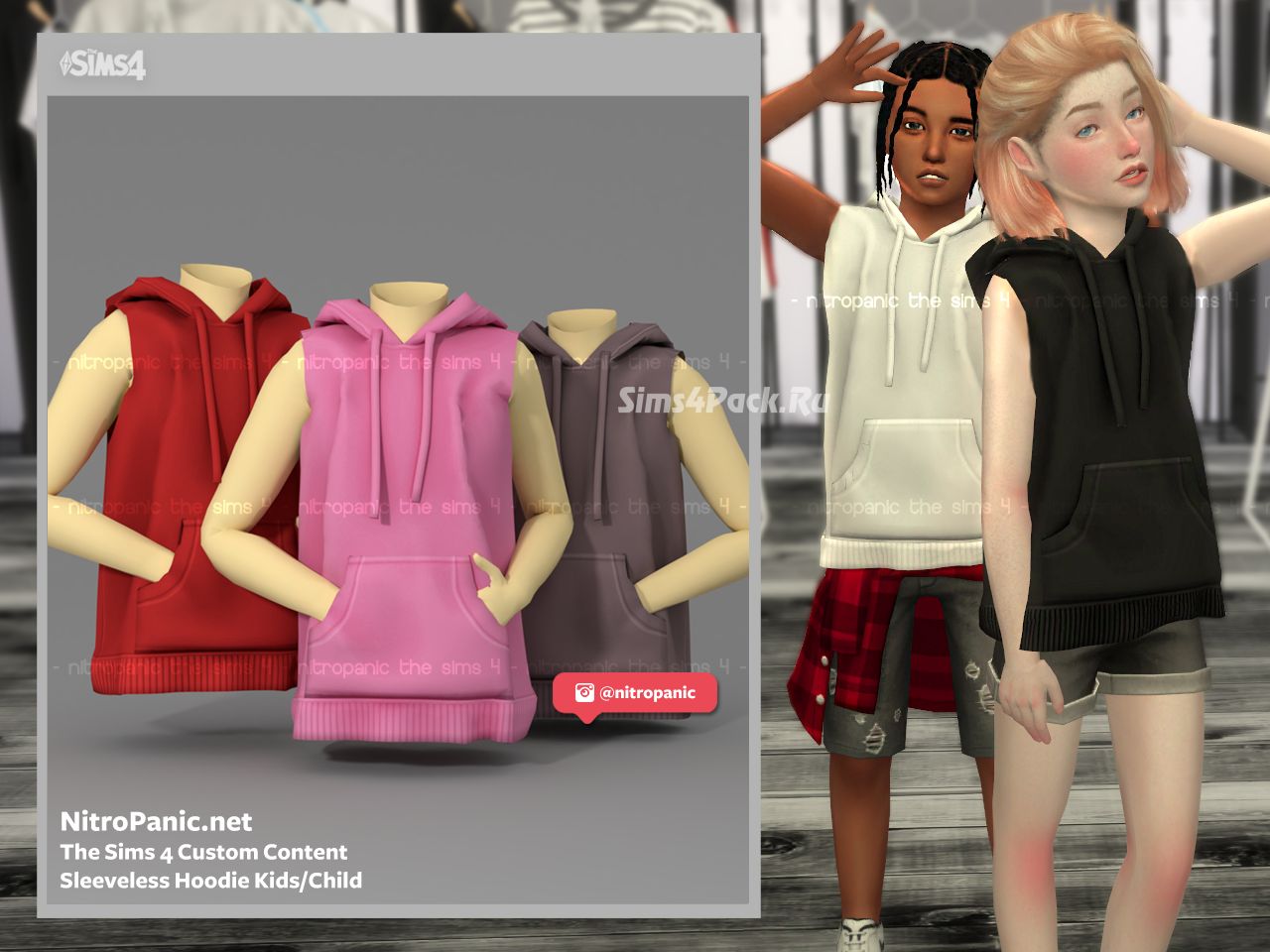 Худи "Sleeveless Hoodie KID/CHILD"