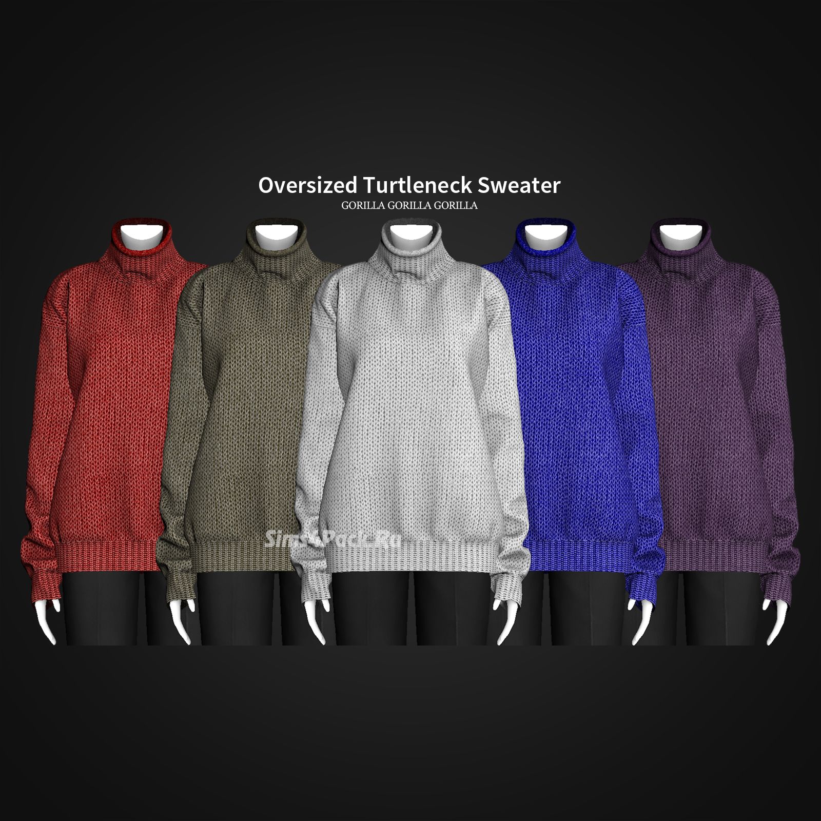 Женский свитер "Oversized Turtleneck Sweater"