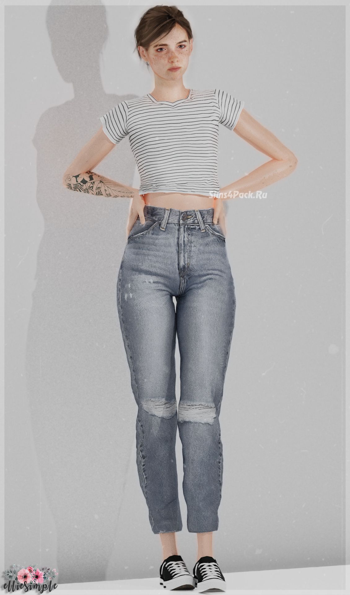 Женские джинсы "High Rise Mom Jeans"