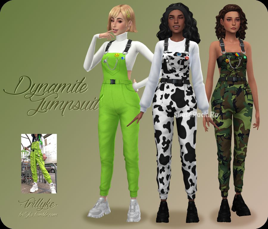 Комбинезон и топ "DYNAMITE JUMPSUIT AND ACCESSORY CROPPED TURTLENECK TOP"
