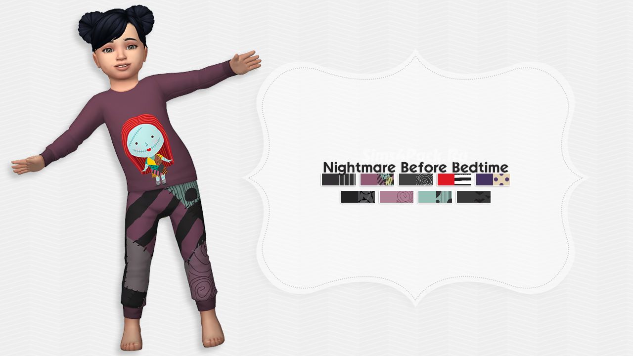 Пижама для тоддлеров "Nightmare Before Bedtime"