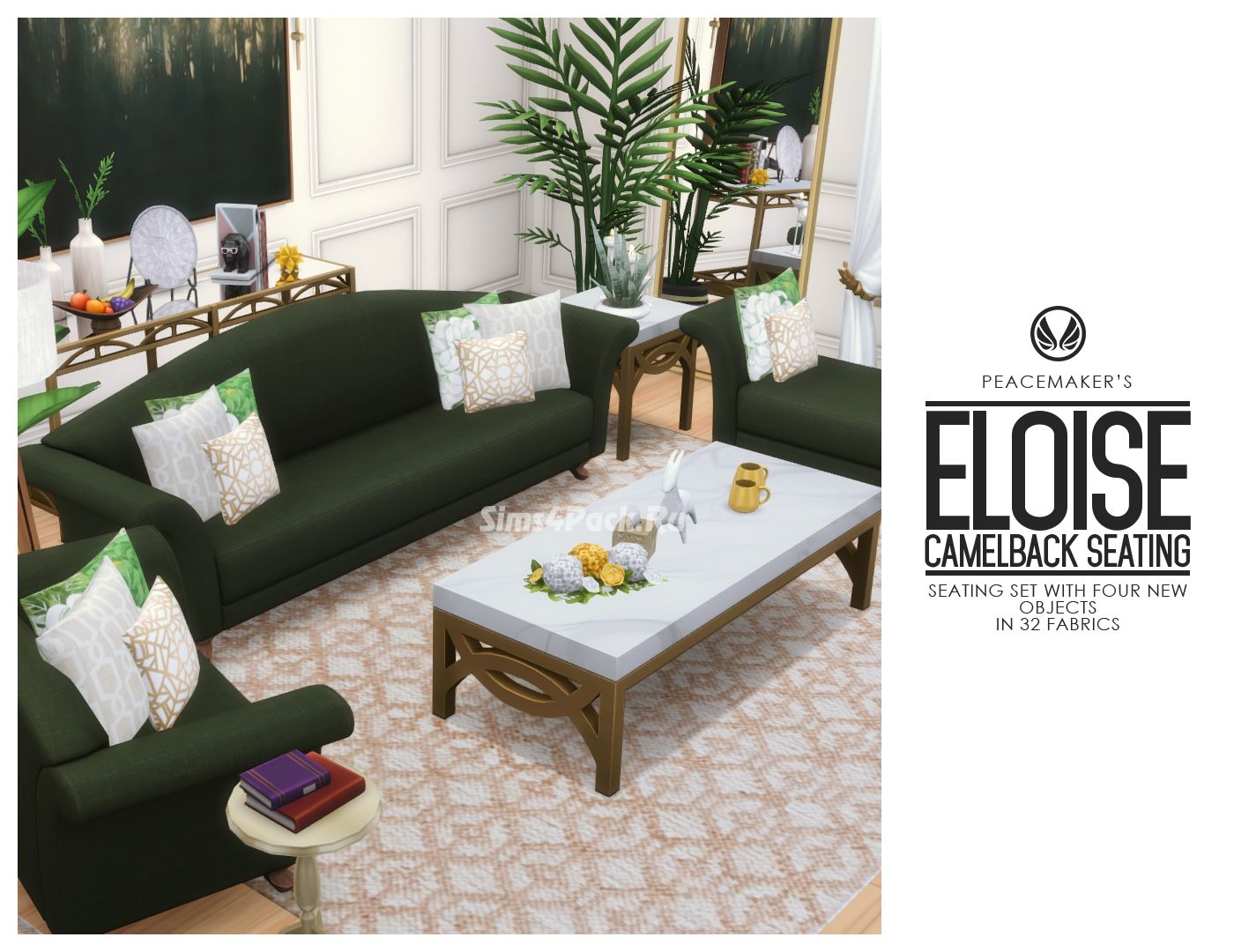 Набор мебели для гостиной "Eloise Camelback Seating"