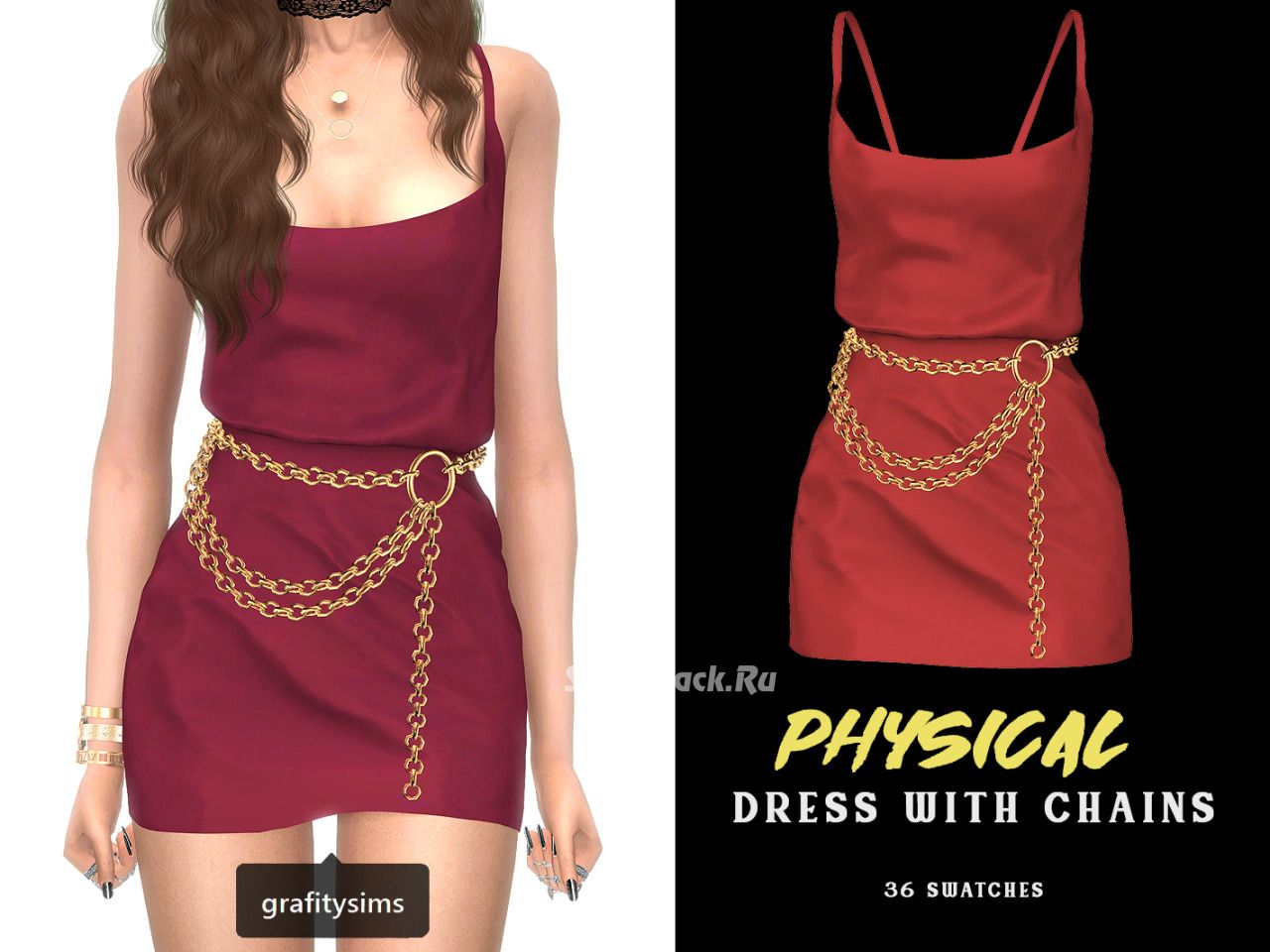 Платье "physical dress with chains"