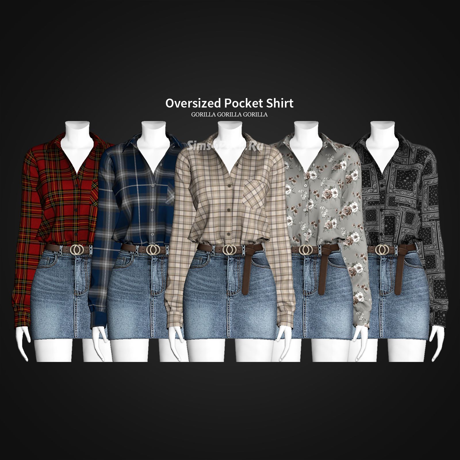Женская рубашка "Oversized Pocket Shirt"