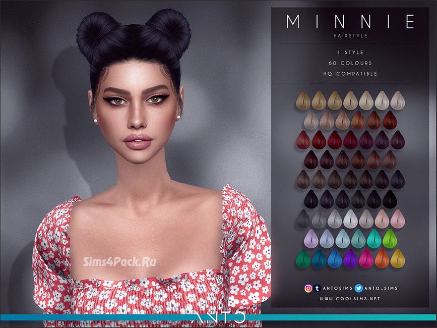 Женская прическа "Minnie"