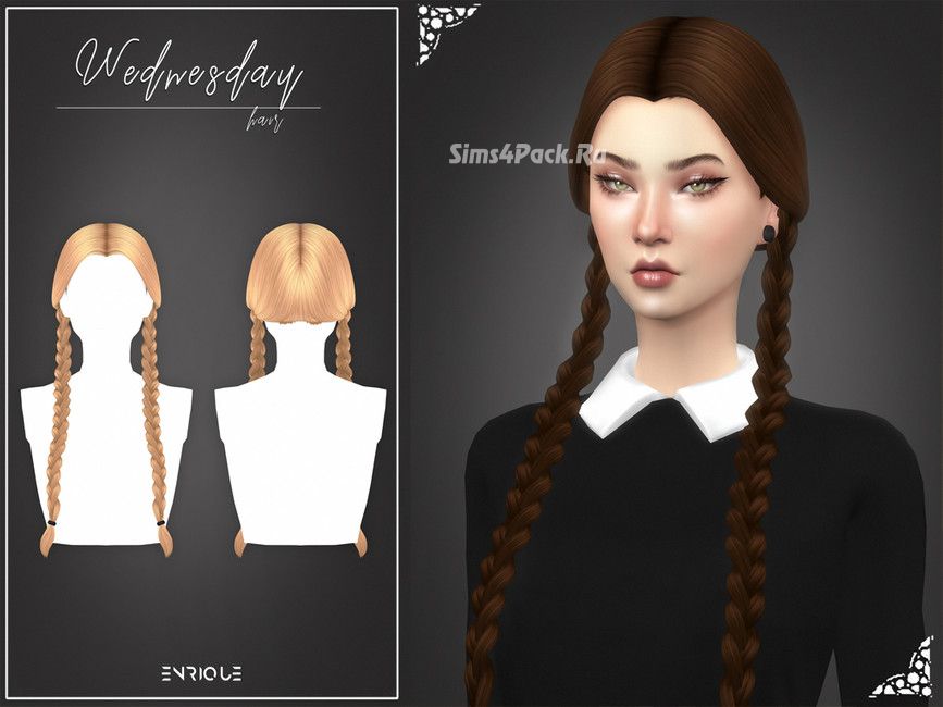 Женская прическа "Wednesday Hairstyle"