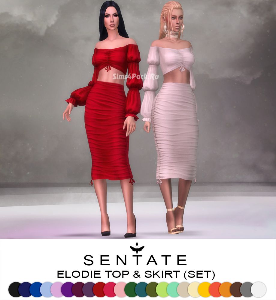 Топ и юбка "Elodie Top & Skirt set"