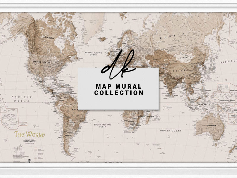 Фотообои "Map Mural Collection"