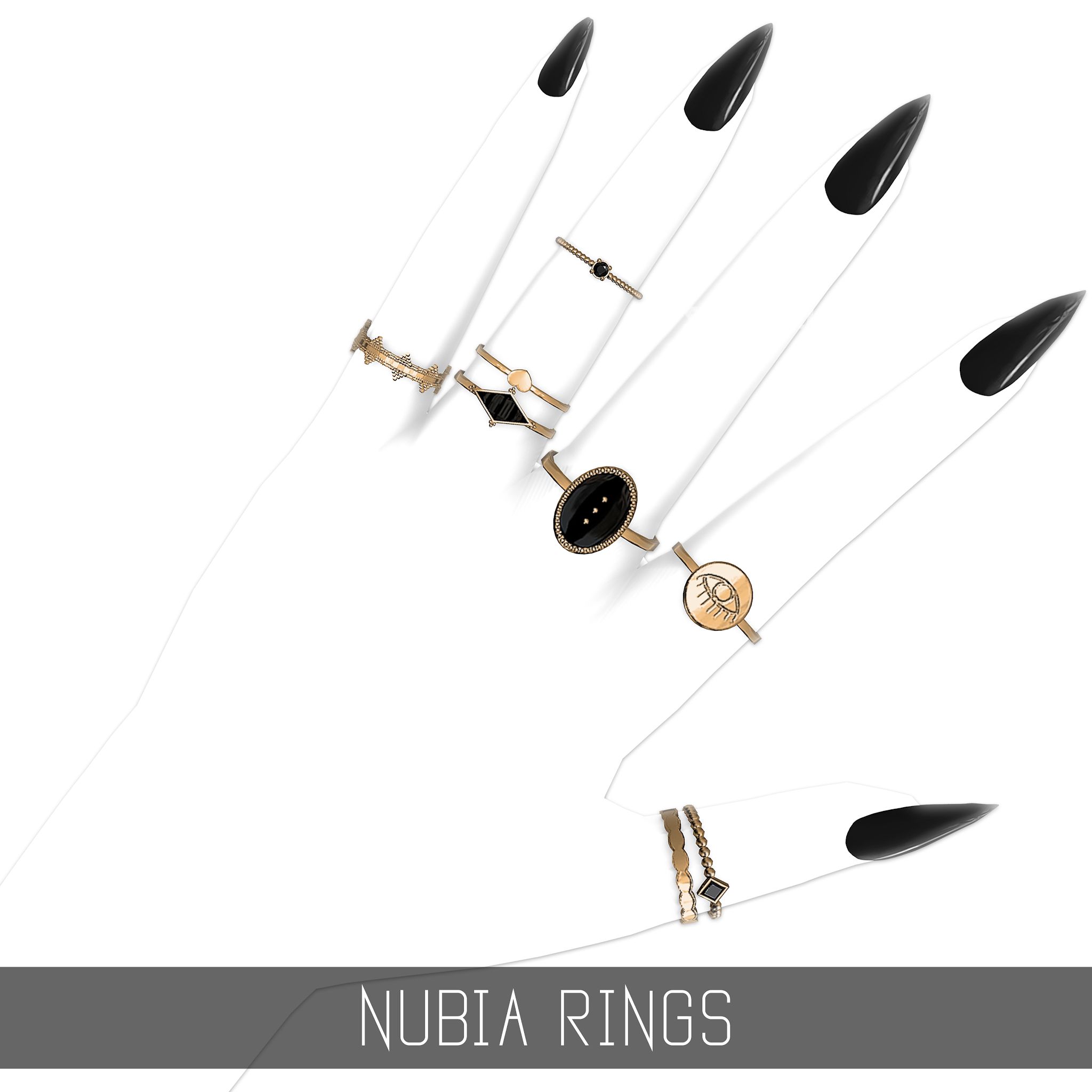 Комплект колец "NUBIA RINGS"