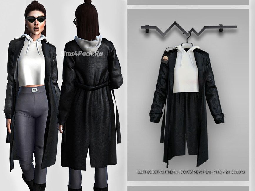 Тренч и худи "TRENCH COAT"