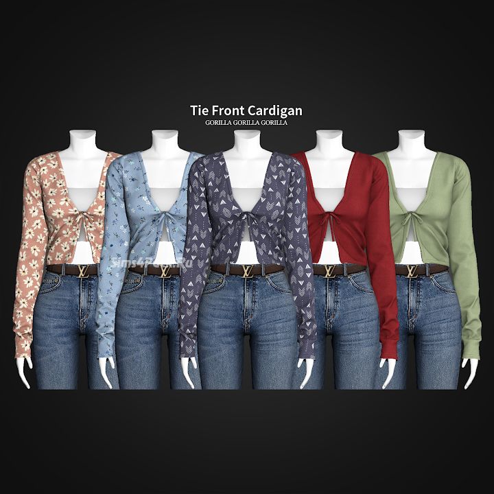 Кардиган и топ "Tie Front Cardigan"