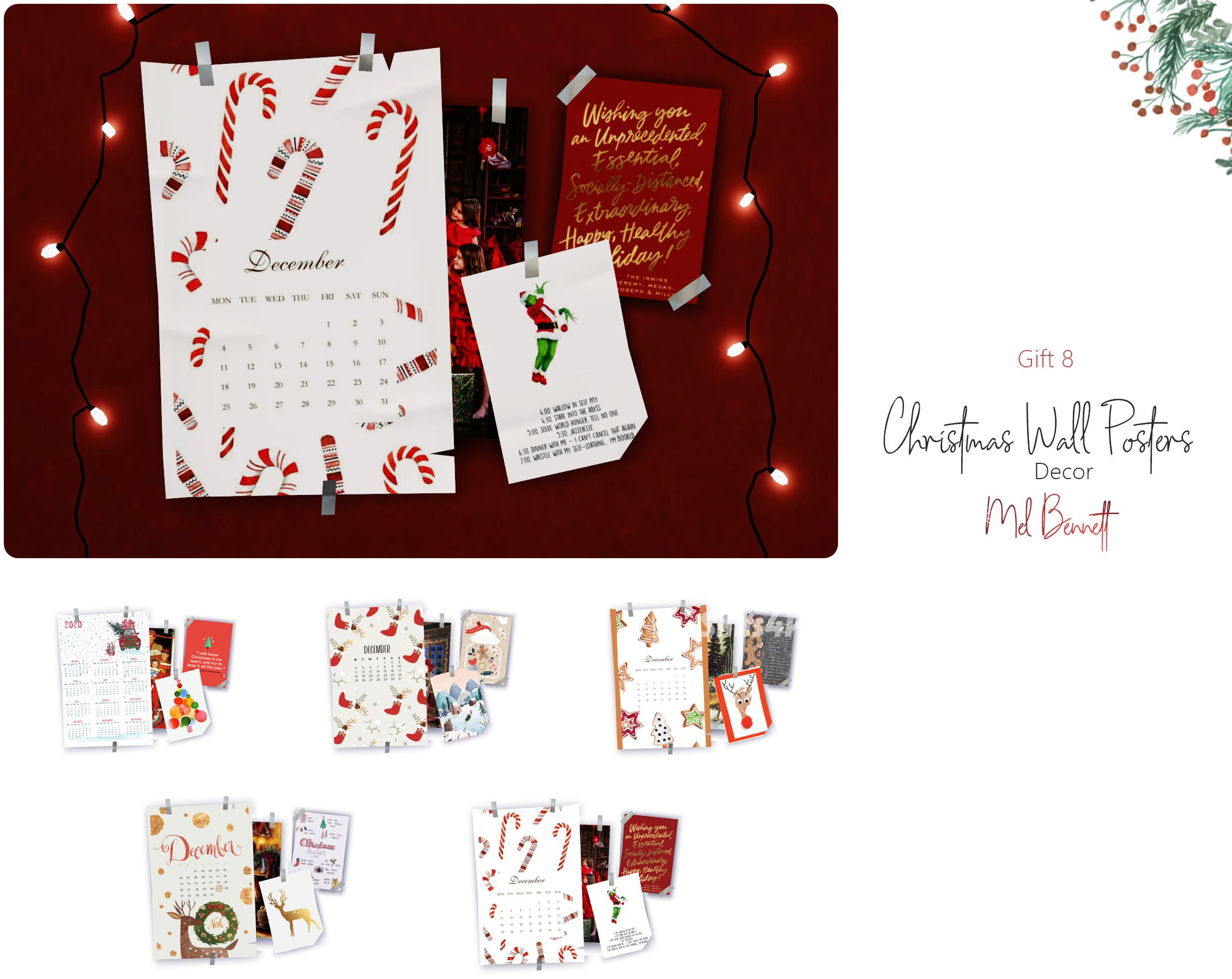 Рождественские настенные постеры "Christmas Wall Posters"