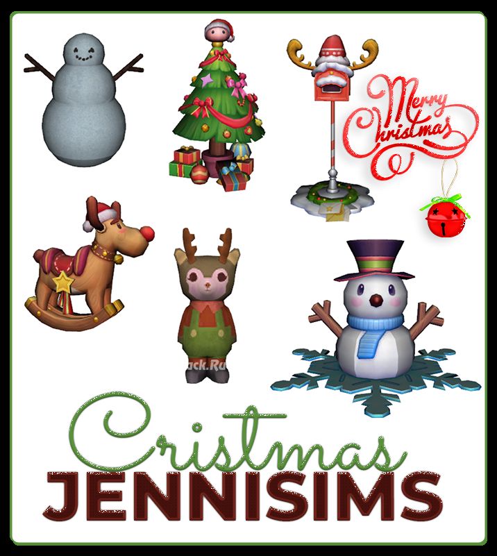Набор рождественских декоративных объектов "DECORATIVES XMAS"