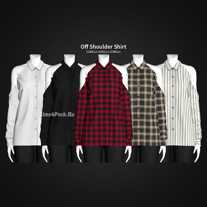 Женская рубашка "Off Shoulder Shirt"