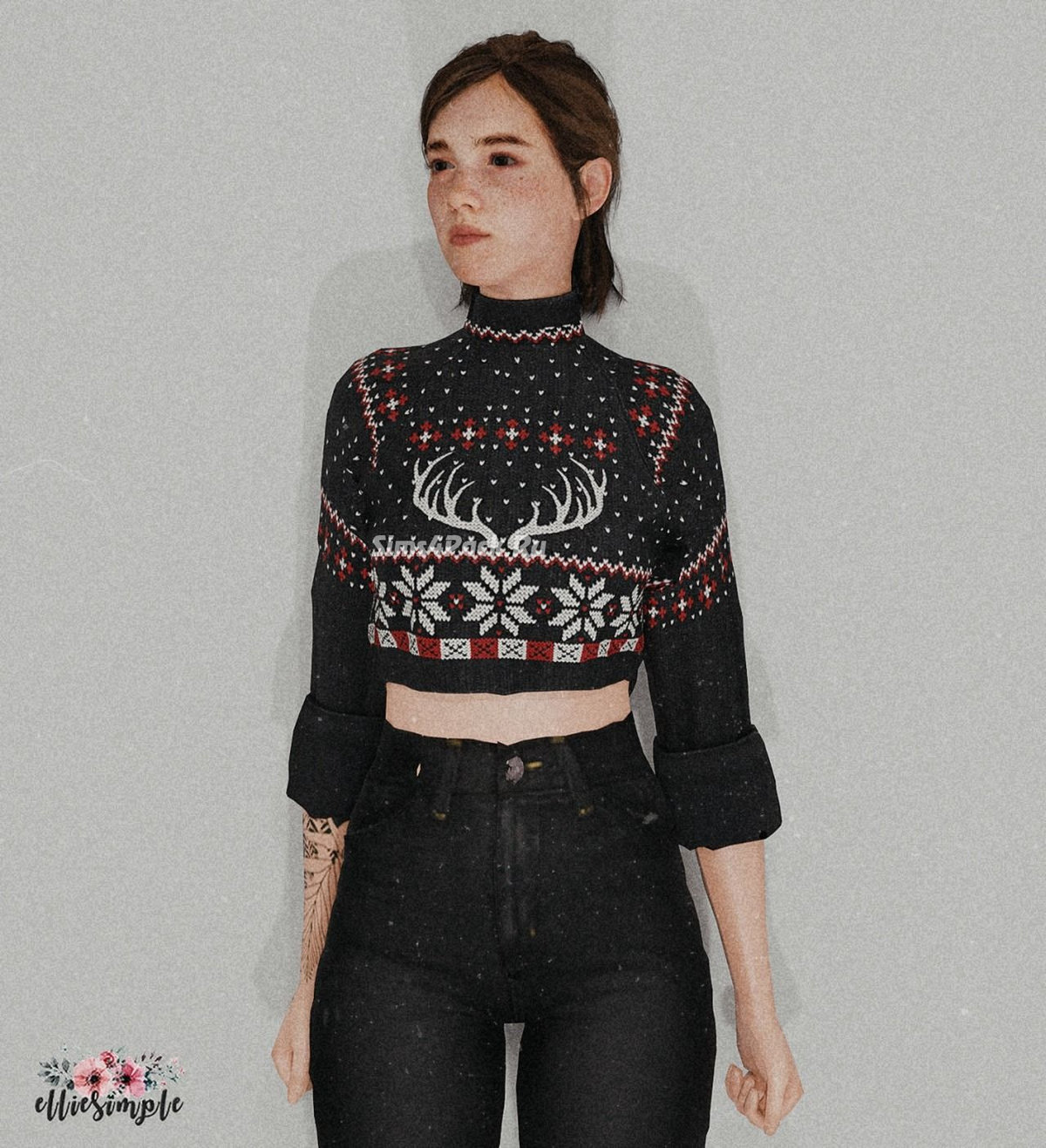 Женская водолазка "Christmas Loose Turtleneck"