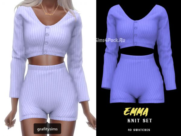 Кофта и шорты "emma knit set"