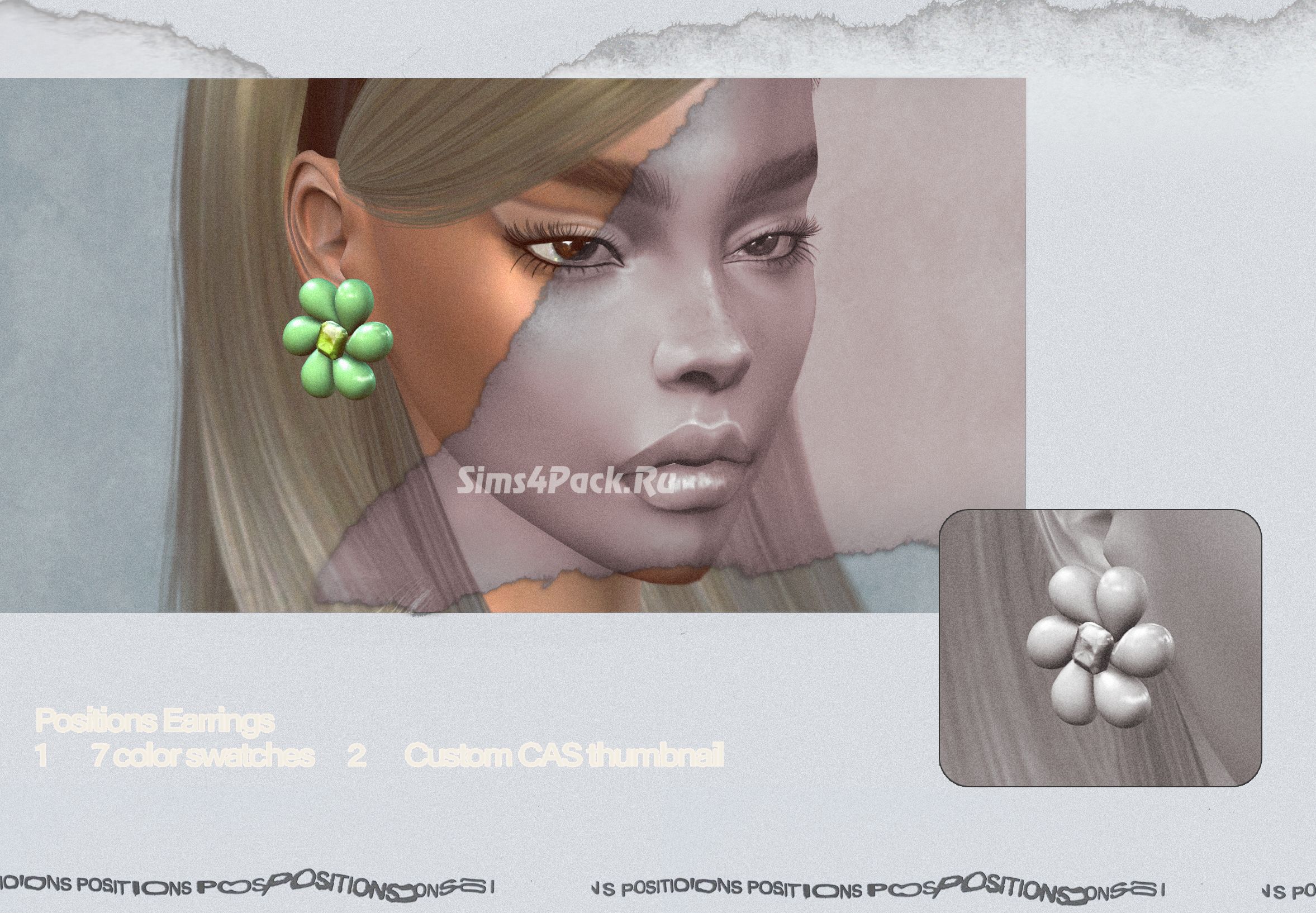 Серьги "POSITIONS EARRINGS"