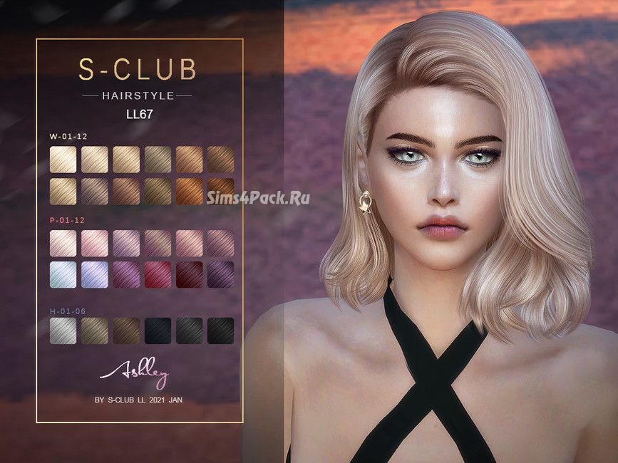 Прическа "hair_n66_ Ashley"