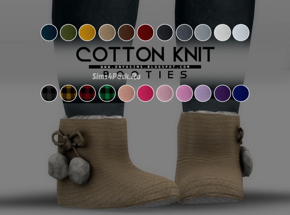 Пинетки для малышей "COTTON KNIT BOOTIES"