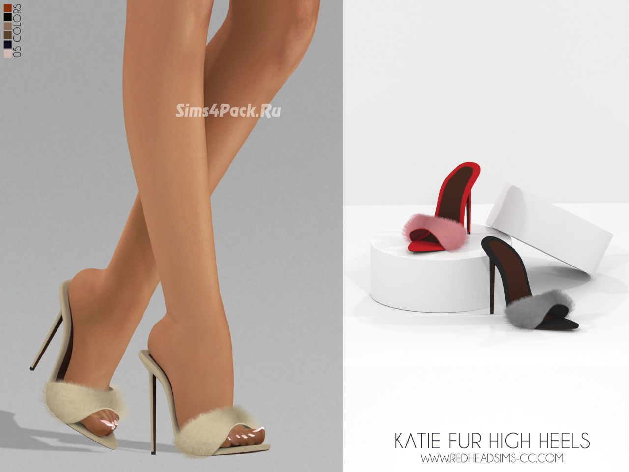Босоножки "KATIE FUR HIGH HEELS"