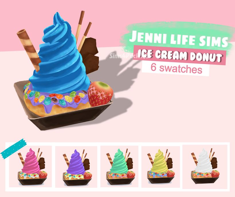 Декоративный десерт "ICE CREAM DONUT"