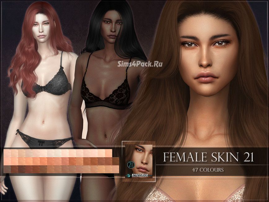 Женский скинтон "Female skin 21"