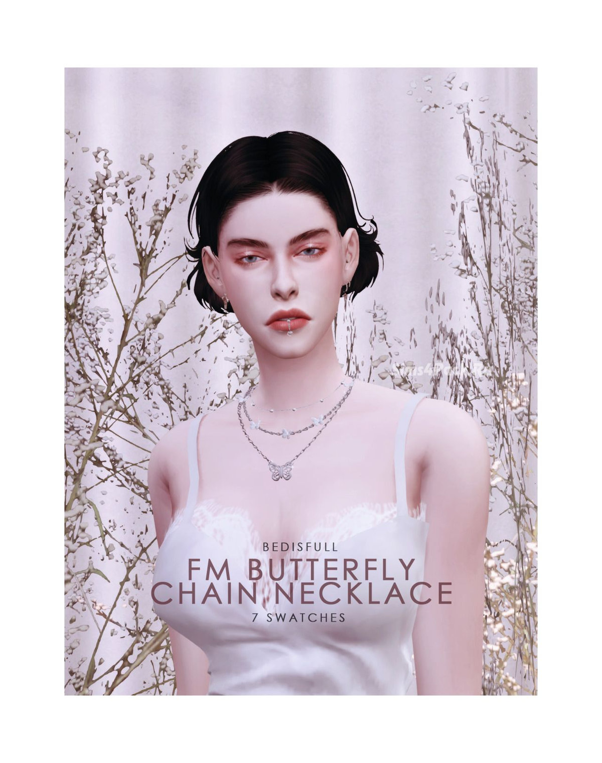Комплект аксессуаров "butterfly chain necklace"