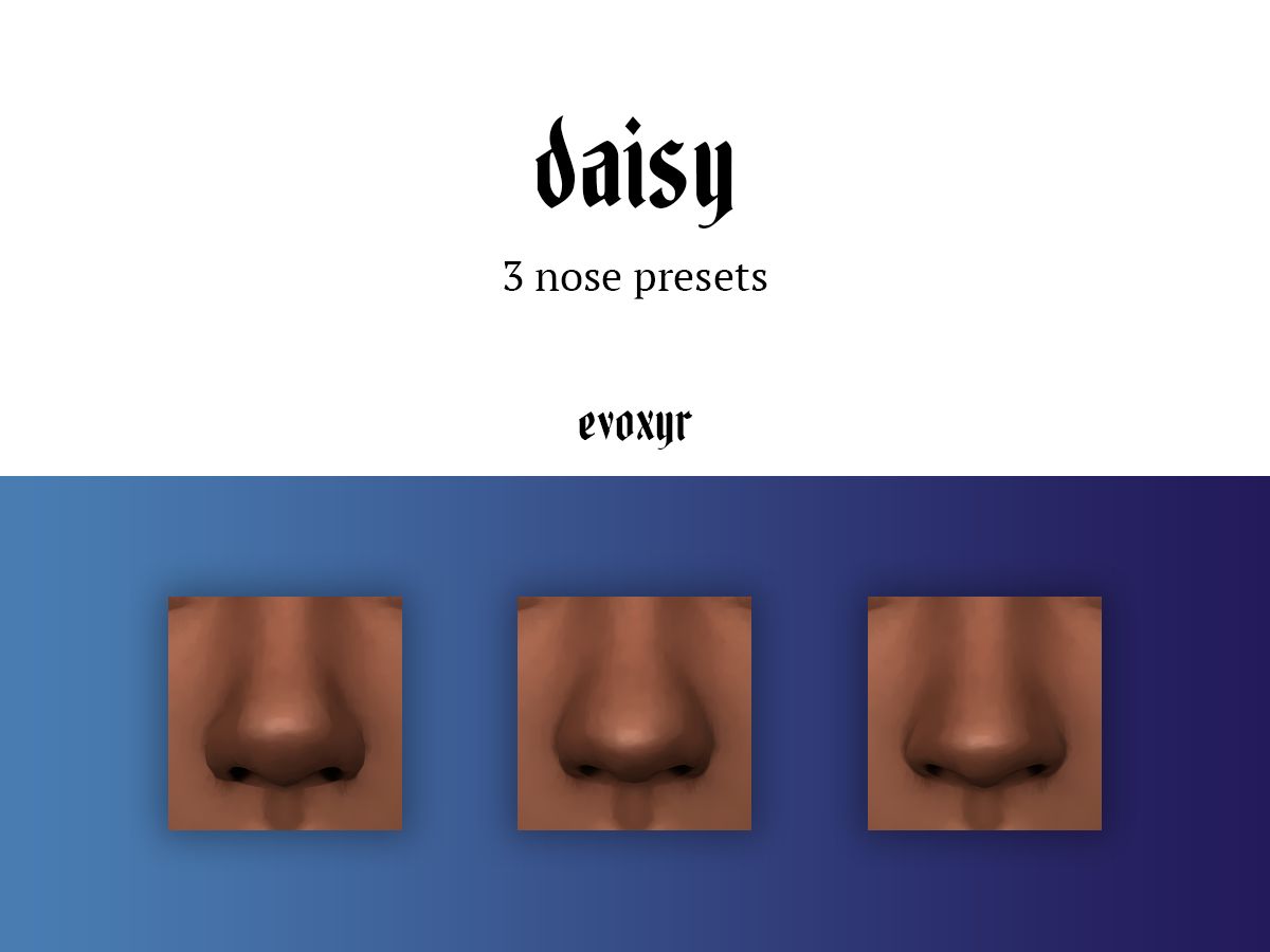Пресеты для носа "daisy nose presets"