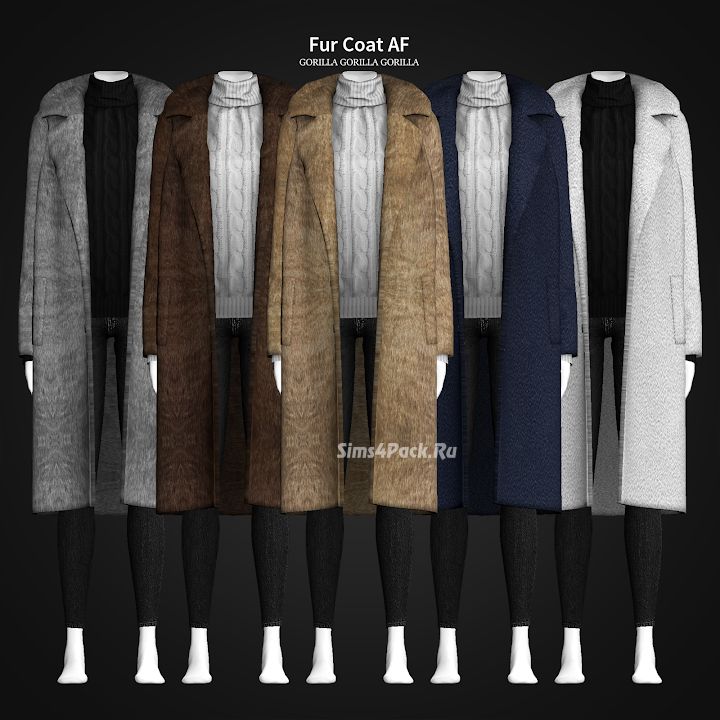 Шуба и свитер "Fur Coat AF"