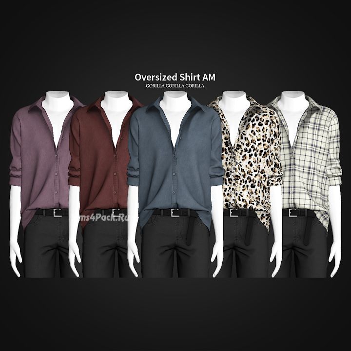 Мужская рубашка "Oversized Shirt AM"