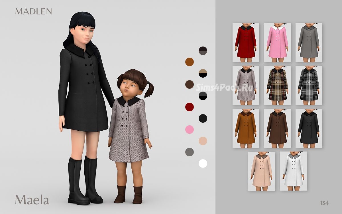Пальто для девочек и малышек "Maela Coat"