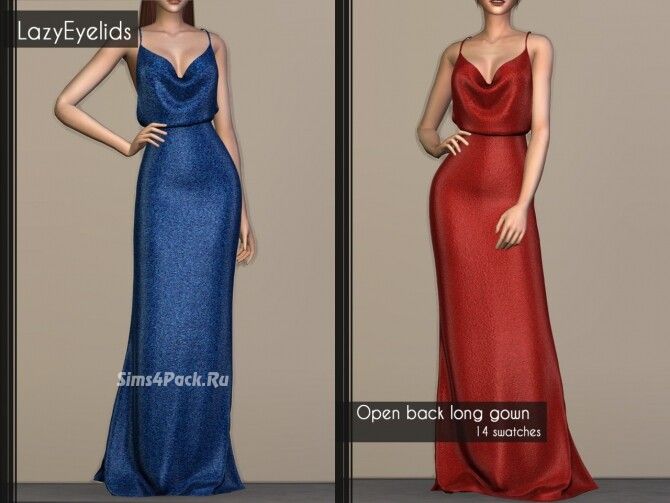 Платье "open back long gown"