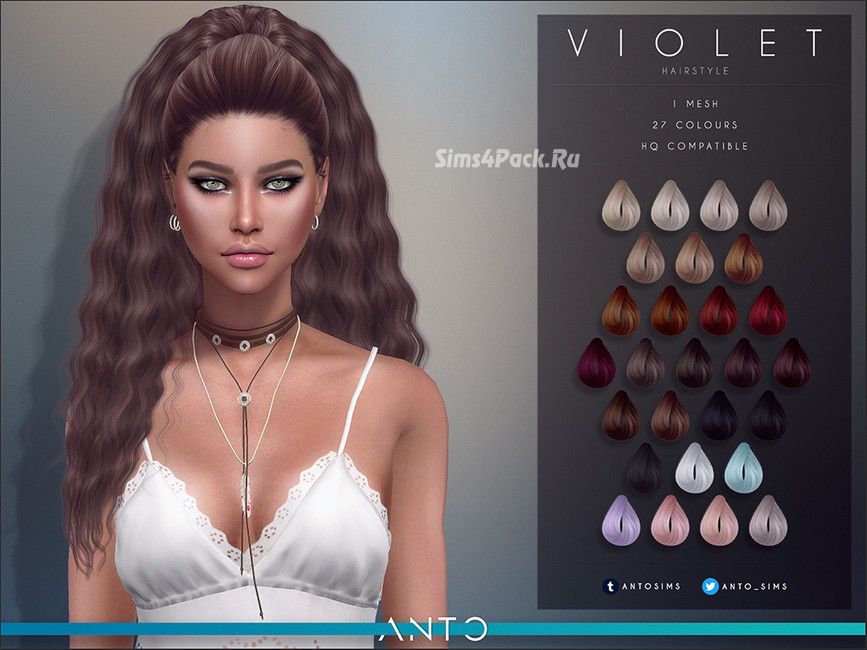 Женская прическа "Violet"